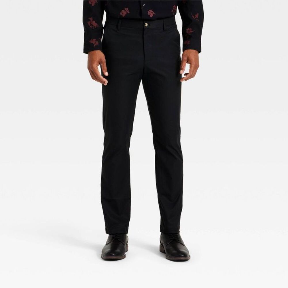 Goodfellow & Co - Men's Slim Straight Fit Trousers - Goodfellow & Co Black